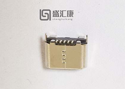 USB连接器, MICRO 5P ,MICRO USB 立贴， 直边