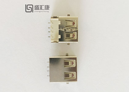 USB连接器 USB2.0沉板 直边