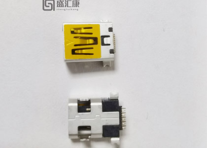 MINI USB 10P,USB 10P连接器，飞利浦10P, 前插后贴